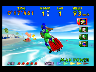 Screenshot Wave Race 64 Kawasaki Jet Ski