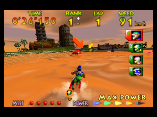 Screenshot Wave Race 64 Kawasaki Jet Ski