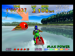 Screenshot Wave Race 64 Kawasaki Jet Ski